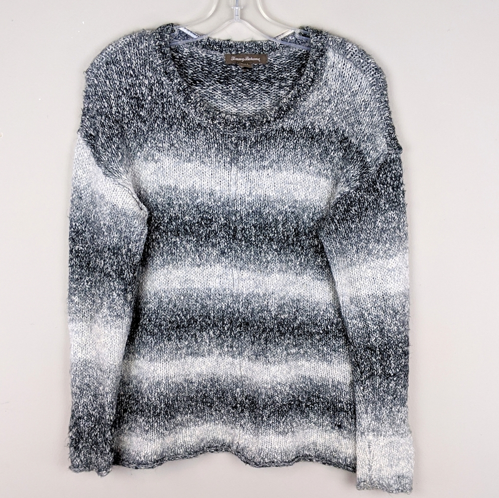 Tommy Bahama | Fuzzy Gray Stripe Seeater-K10P